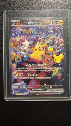 Pokémon TCG 30th Celebration Pikachu ex SIR 150/128 (Special Illustration Rare)