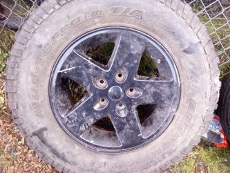 Lt 225/75r 17 Spare Tire On Jeep Rim