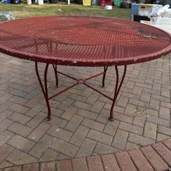 54” Metal Table