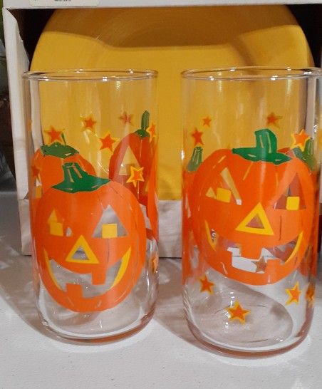 Pumpkin-Halloween Drinking Glasses