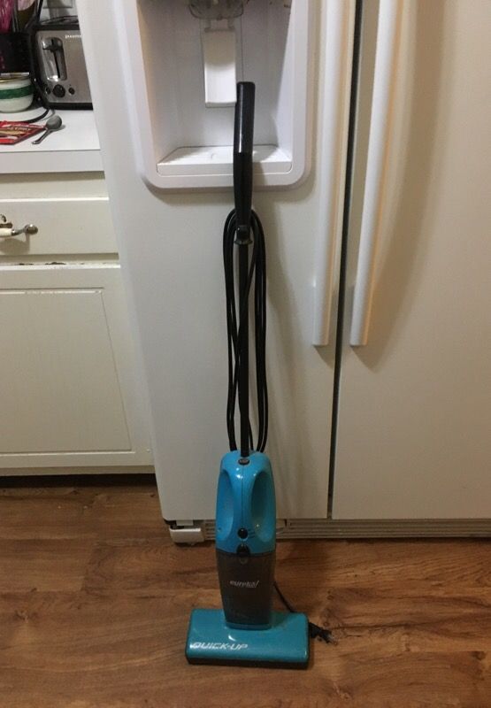 Eureka! Quick up works great. Great for hardwoods and ceramic tile. 10.00