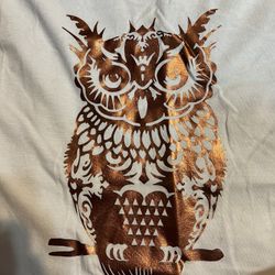 T-shirt With Bronze Owl