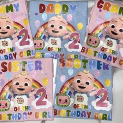 Cocomelon Birthday Shirts 