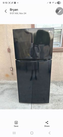 3MONTHS WARRANTY 30X33X66 LG REFRIGERATOR 20CUFT BLACK