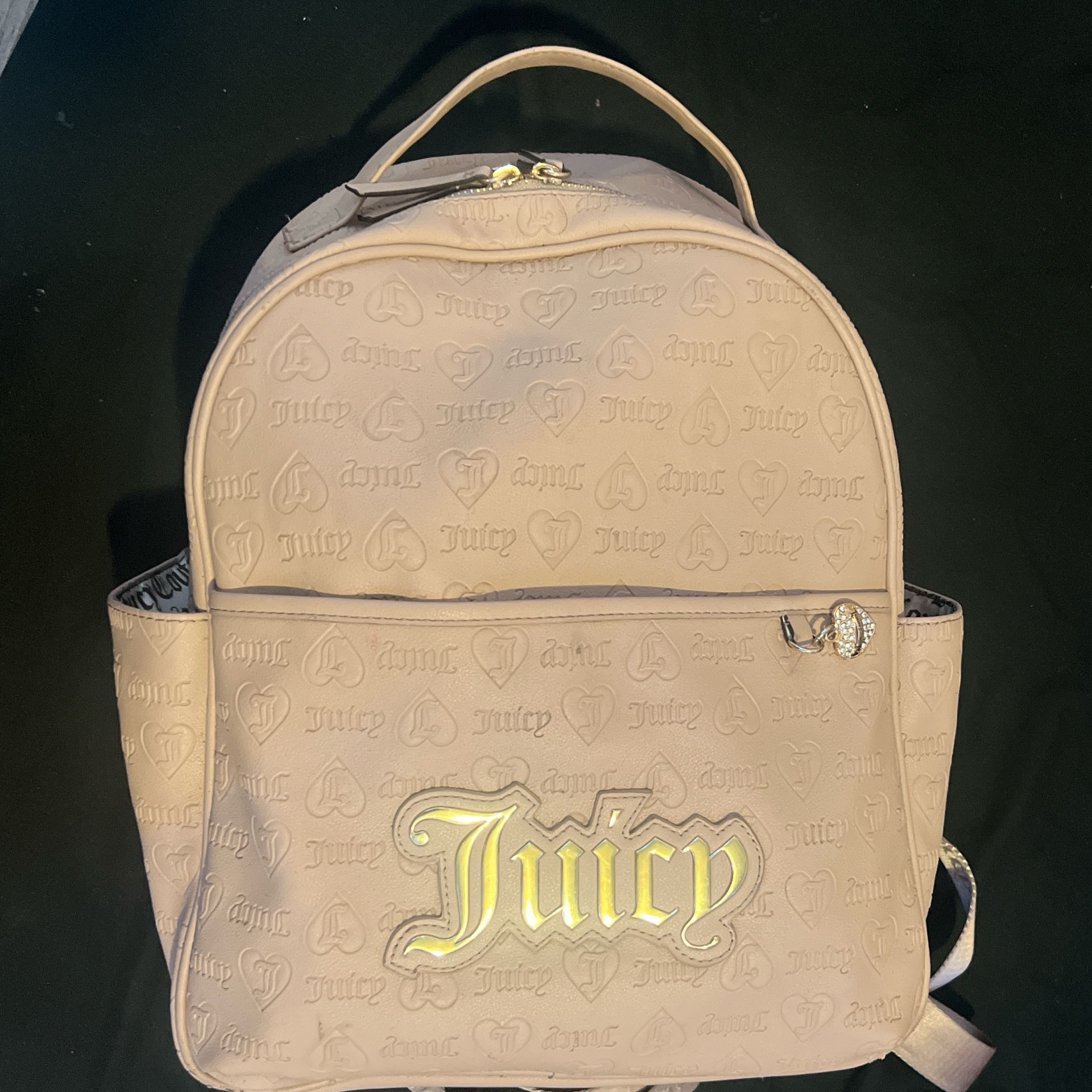 Juicy Couture cream leather backpack