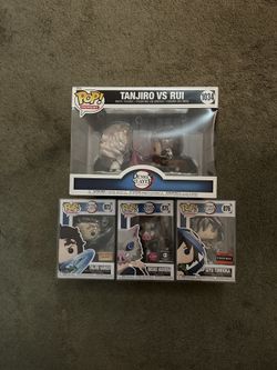 Demon Slayer Stickered Funko Pop Lot