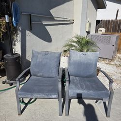 2 Metal Chairs
