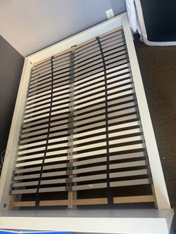 White IKEA Malm Bed frame