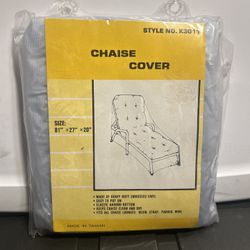 Heavy Duty Embossed Vinyl Chaise Cover Style No. K3011 Clear Plastic 81"x27"x20"