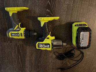 Ryobi One+ HP 18v Brushless 4-mode 1/2” High Impact Torque Wrench/ 18v Drill