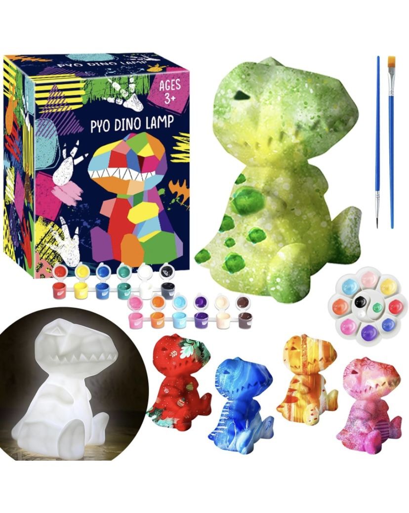 Paint Your Own Dinosaur Lamp