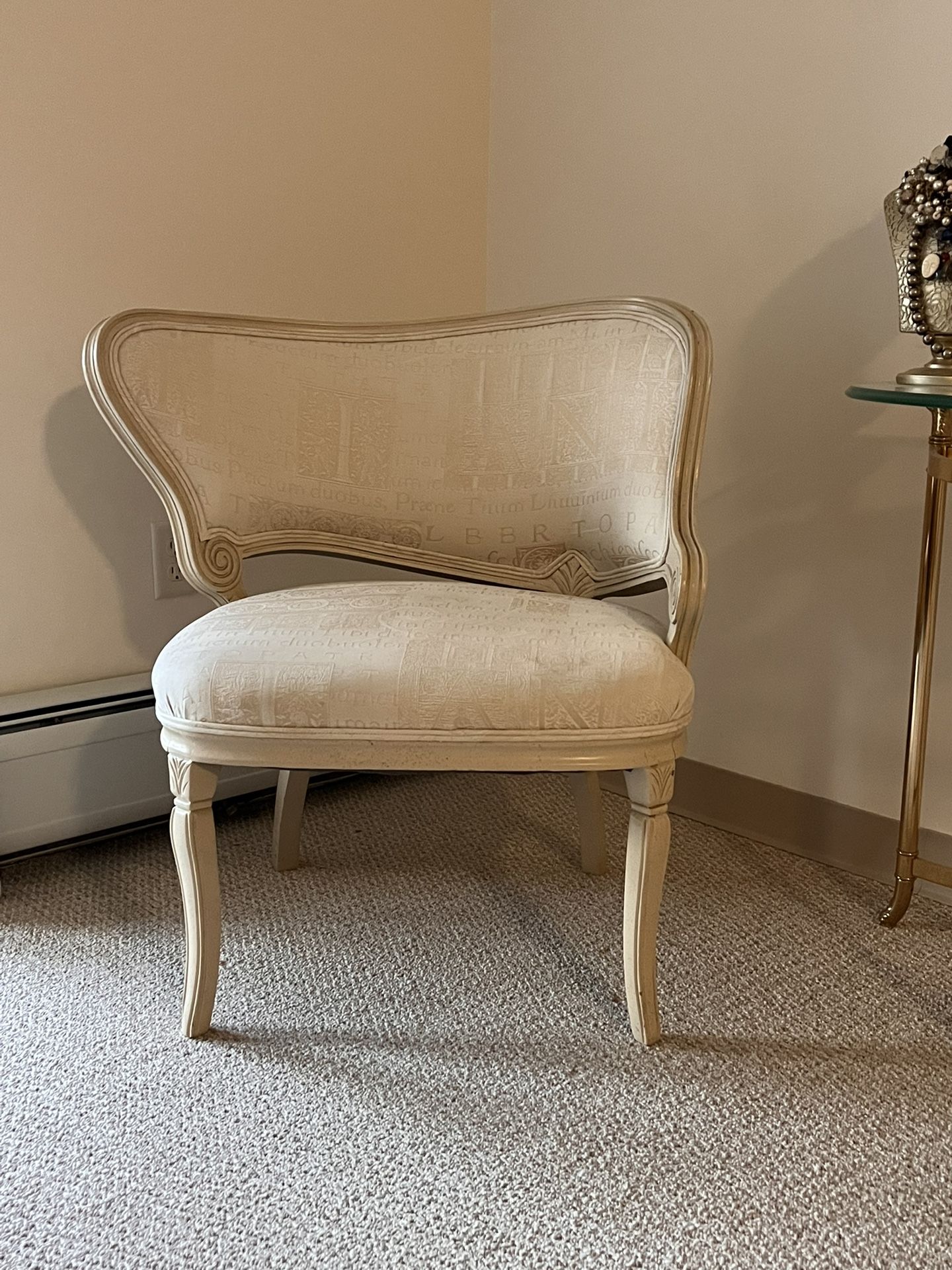 1940s French Rococo Style Asymmetrical Chairs - Set of 2