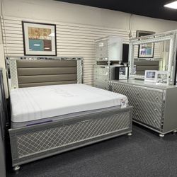 New Queen Size All Pieces BedroomSet $1999. King Is $199 More. Delivery & Set Up Is Available 