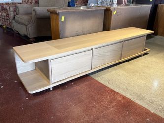 NEW! ARTICLE Judith 79″ Low Media Unit – White Oak