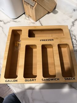 Kitchen Storage Bag Organizer for Gallon, Quart, Sandwich & Snack Bags