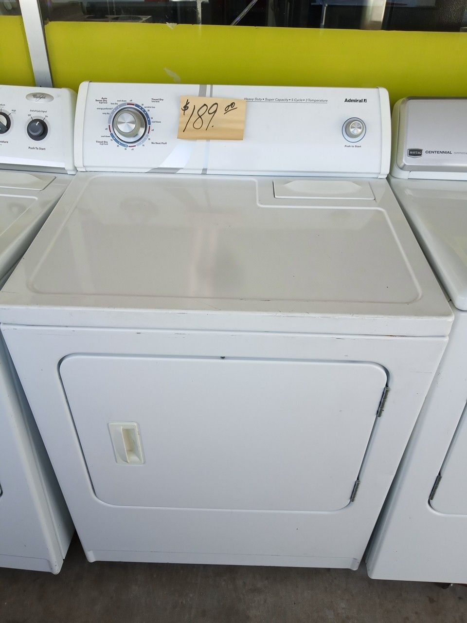 Clothes Dryer white heavy duty super size excellent condition . Warranty . Delivery available . 2203 Fowler st. 33901