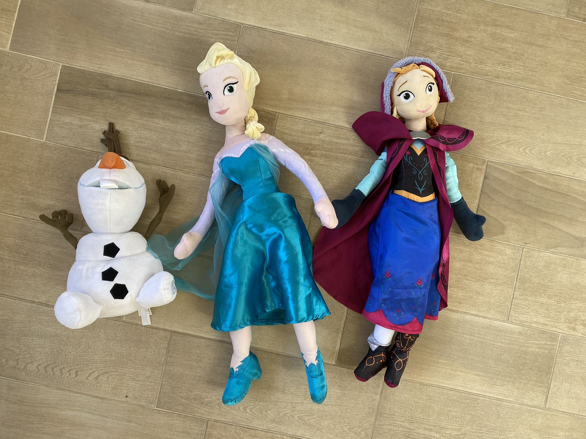 Frozen Plush Toys  - Elsa, Anna, Olaf 