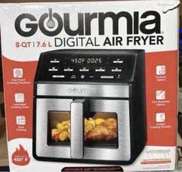 Gourmia 8-Quart Digital Air Fryer with Window & Light.