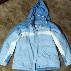 Columbia sportswear company women's blue jacket with hood XL