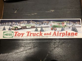 Hess toy truck and airplane 2001