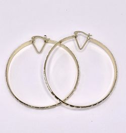 Earrings Large Hoops 14k Yellow Gold Filled Oro Laminado Argollas 