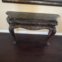 Gorgeous Marble Top Console Hallway And Coffee Table 
