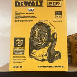 Dewalt Cordless Jobsite Fan Tool Only 