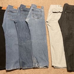 6 Pairs Of Levi’s Jeans (all are 36x32)