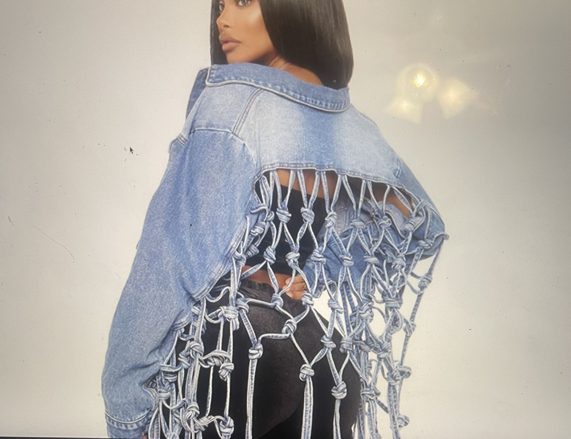 Braided Denim Jacket