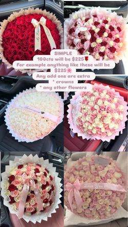 Ramo buchón rose bouquet 100 roses