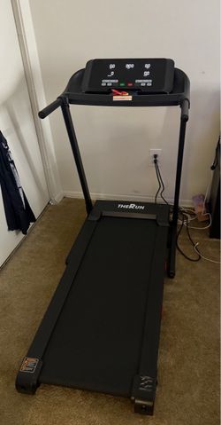 THERUN Walking Treadmill with Incline, Foldable Treadmill Home, Heavy Duty 9 Mph Motor, Wide Running