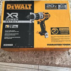 DEWALT Taladro de martillo inalámbrico MAX XR de 20 V, potencia directa, solo herramienta (DCD998B)