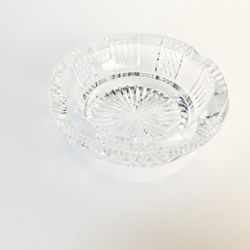Vintage Crystal Glass Ashtray