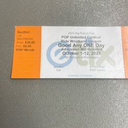 Fresno fair game wristband