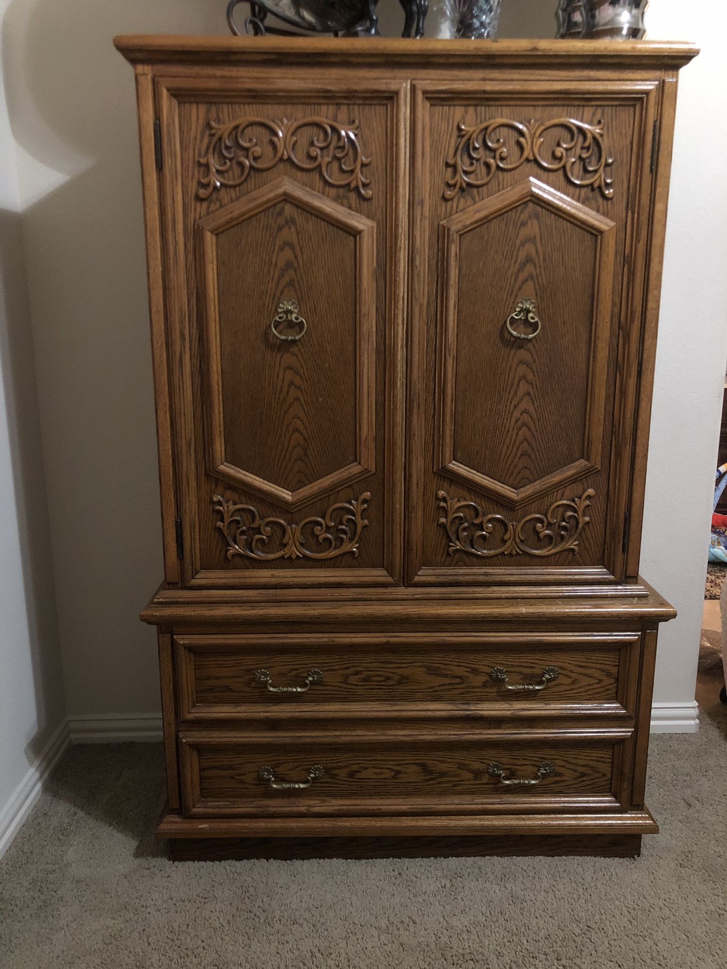 3 Piece Set, Solid Oak Wood.