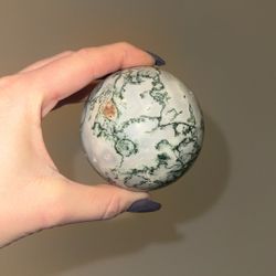 Moss Agate Crystal Ball
