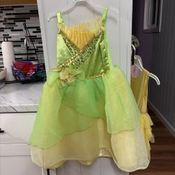 Princess Tiana Girls Costume Dress