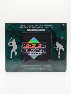 1992 Upper Deck MLB Team MVP Holographic Card Set