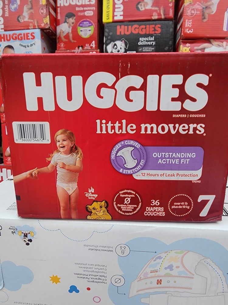 Huggies 7 $20 Each Box.