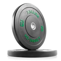 Xmark High impact bumper plates. 4 X 25 Lbs
