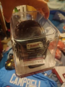 Ridell Mini Helmet Virginia Tech signed by Michael Vick JSA Authentic
