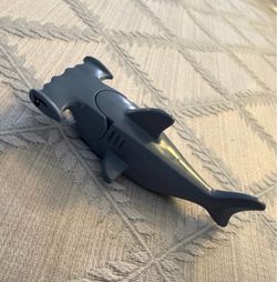 LEGO City Hammerhead Shark Medium Stone Gray Gills Black Eyes As Is Animal