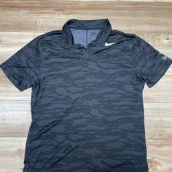 Nike Golf Polo Black Camo Men’s Size L