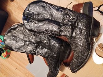 Men's Ferrini Leather Boots Size 9.5