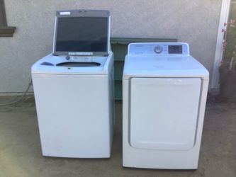 Samsung Washer & Electric Dryer Set Working Good ( both for $ 200 )