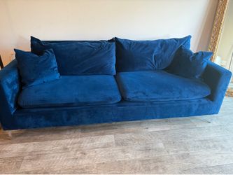 Blue Velvet Couch