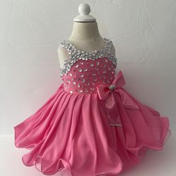 Girl Pink Birthday Princess Dress