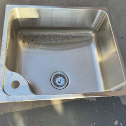 24” inch Drop-In Stainless Steel Laundry Sink