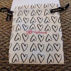 BRIGHTON ALCAZAR DOUBLE SIDED NECKLACE AND EARRING SET.  NECKLACE 16" W/2" EXT.  PICKUP ONLY 