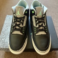 Jordan 3 Green Glow Size 11